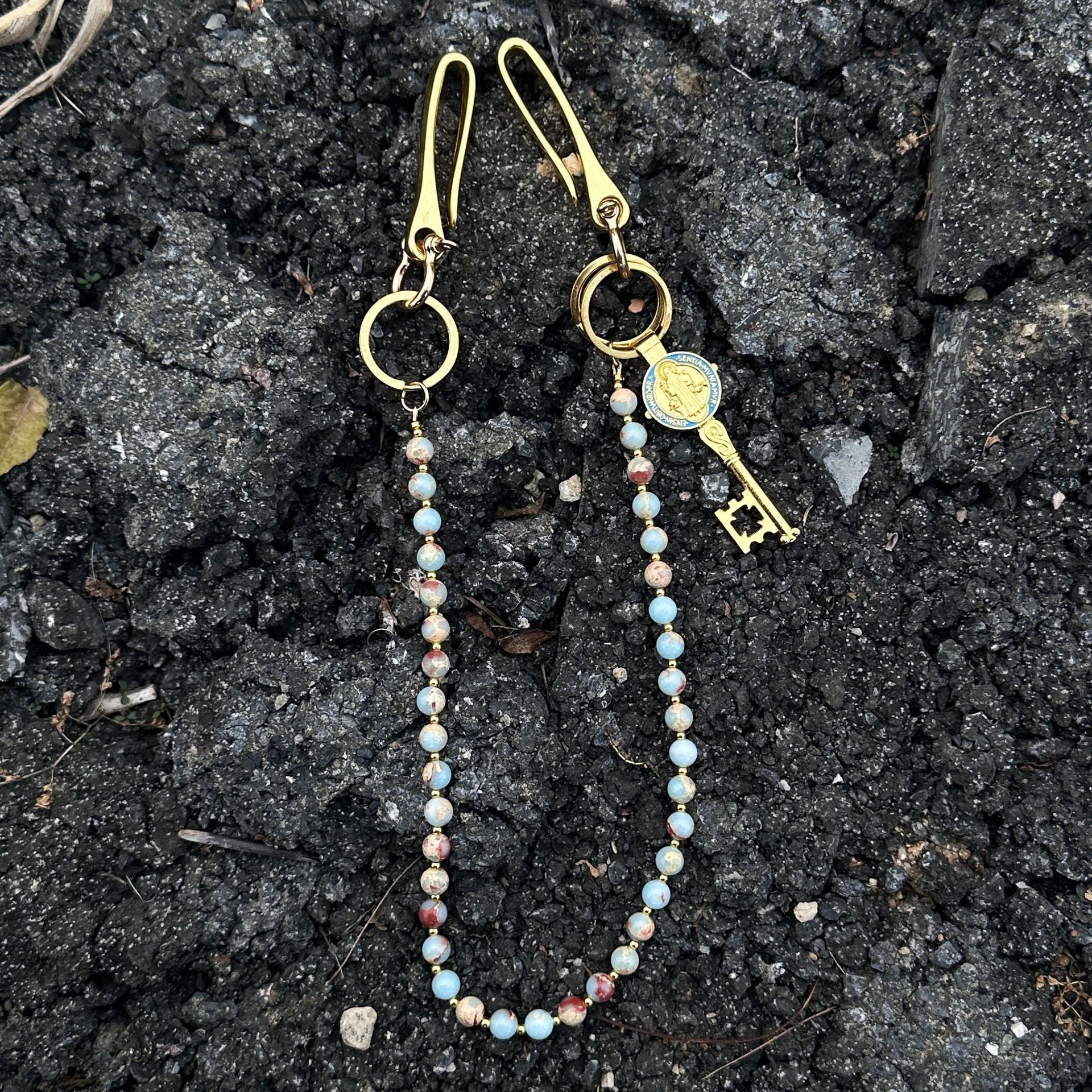 Shoushan Stone Snakeskin Pants Chain