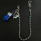 Ceramic cube bead handmade pants chain