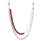 Original handmade beaded pant chain