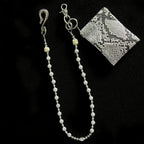Original snake print coin purse beaded trouser chain