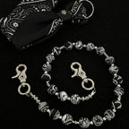 Flower silicone pants square scarf personalized pants chain