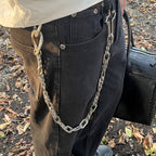 Cross stitching waist chain