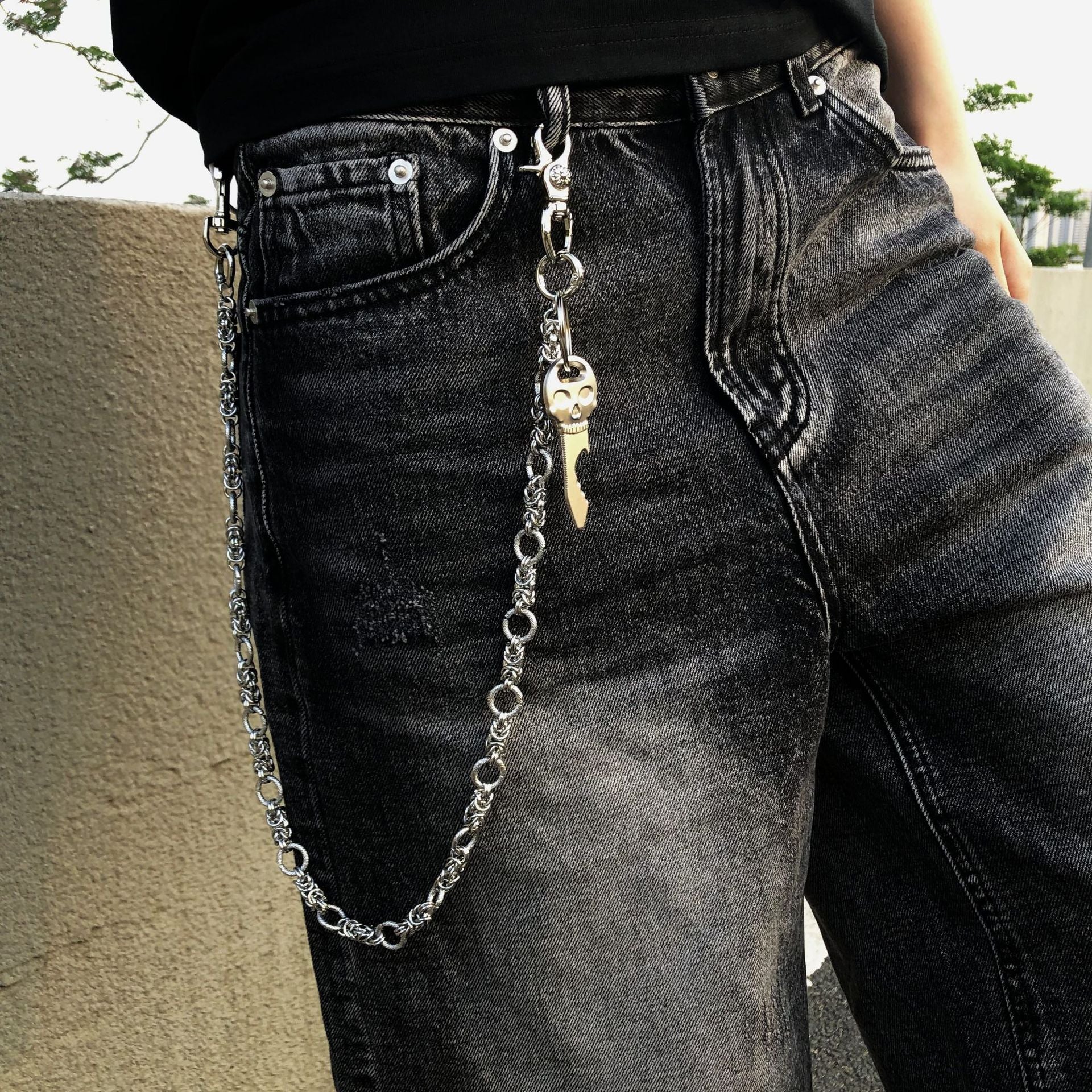 Hip-Hop Cross Pants Chain