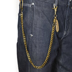 Vintage feather pendant waist chain
