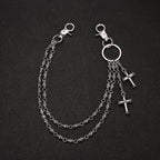 Multi-element cross trouser chain