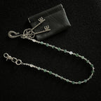 Green Chalcedony Beaded Necklace with Pants Cover