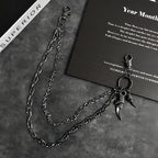 Exclusive original double chain double eagle claw pants chain