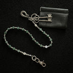 Green Chalcedony Beaded Necklace with Pants Cover