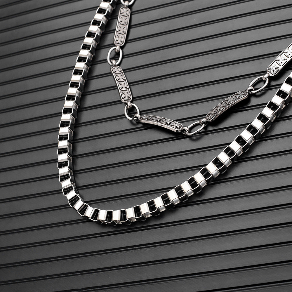 Exclusive design metal double chain waist chain
