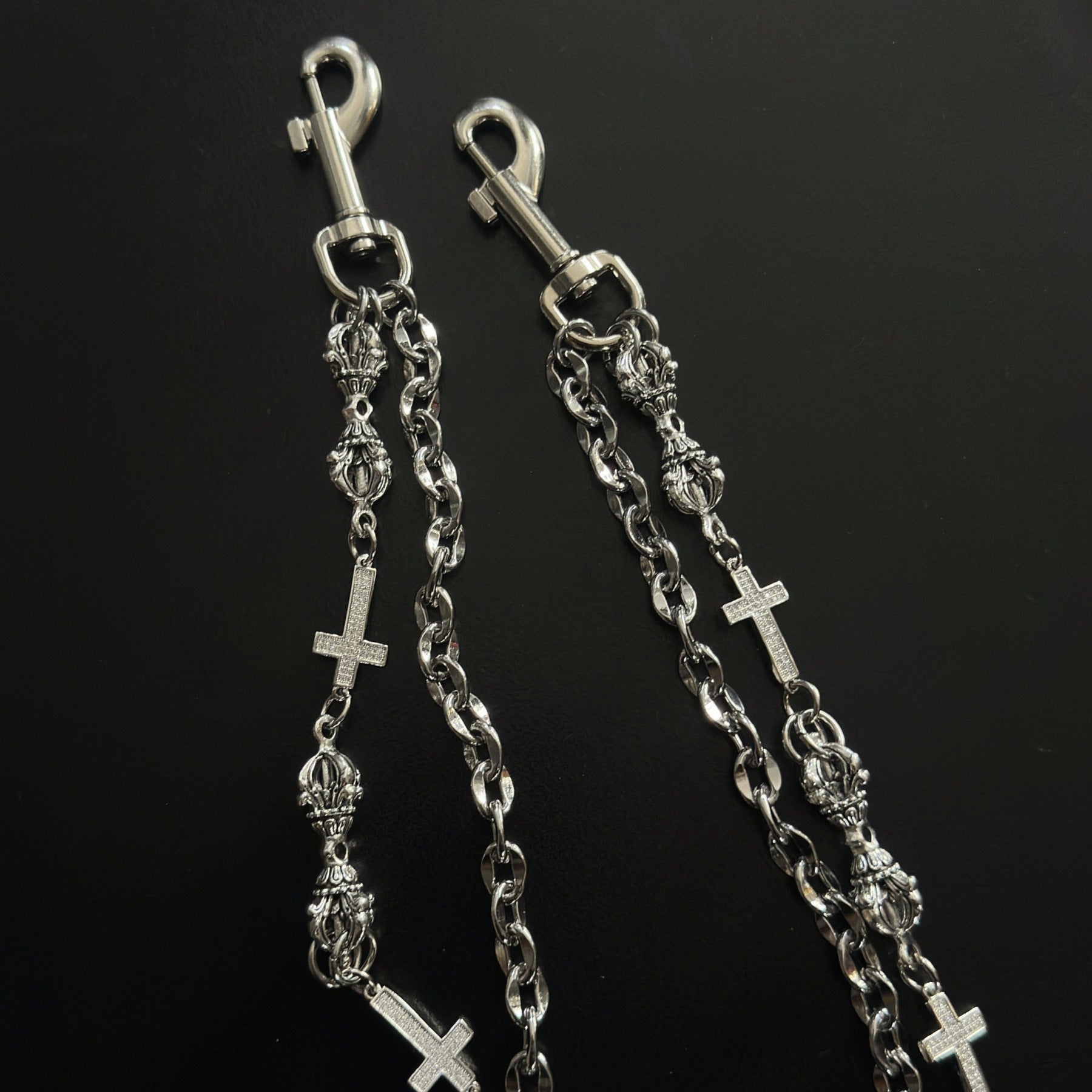 Diamond Cross Denim Waist Chain