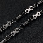 Dark spring trendy trouser chain