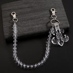 White crystal unique design trouser chain