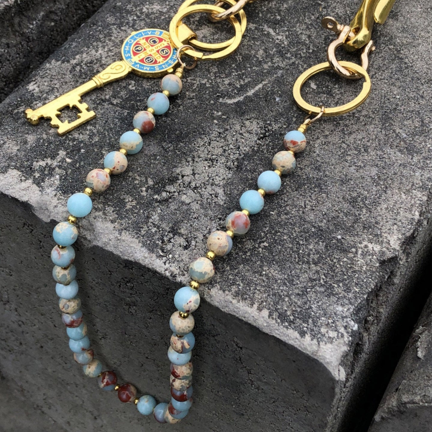 Shoushan Stone Snakeskin Pants Chain