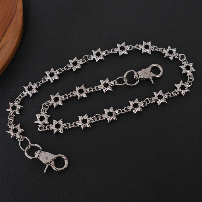 Original personalized five-pointed star waist chain