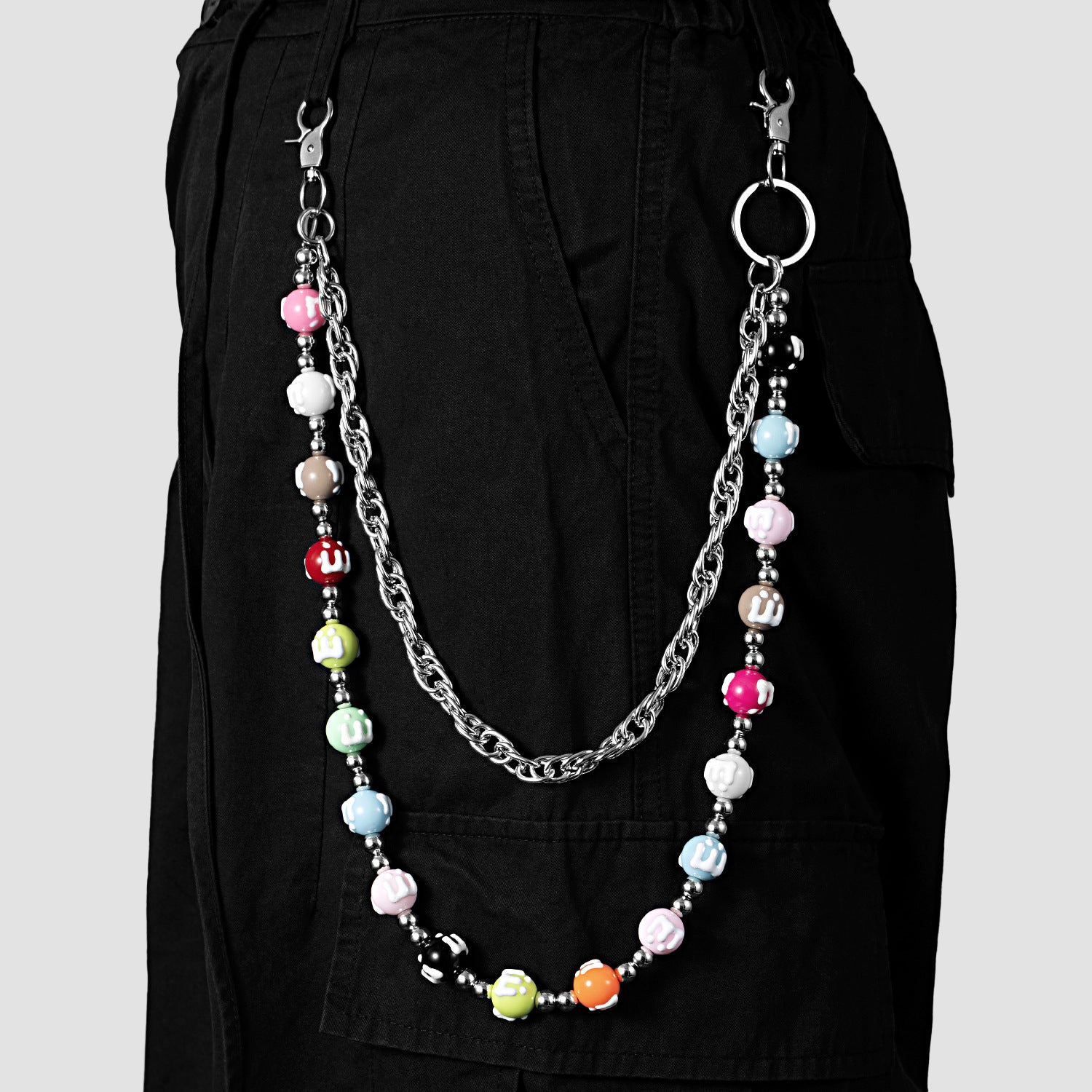 M&M double metal long trouser chain