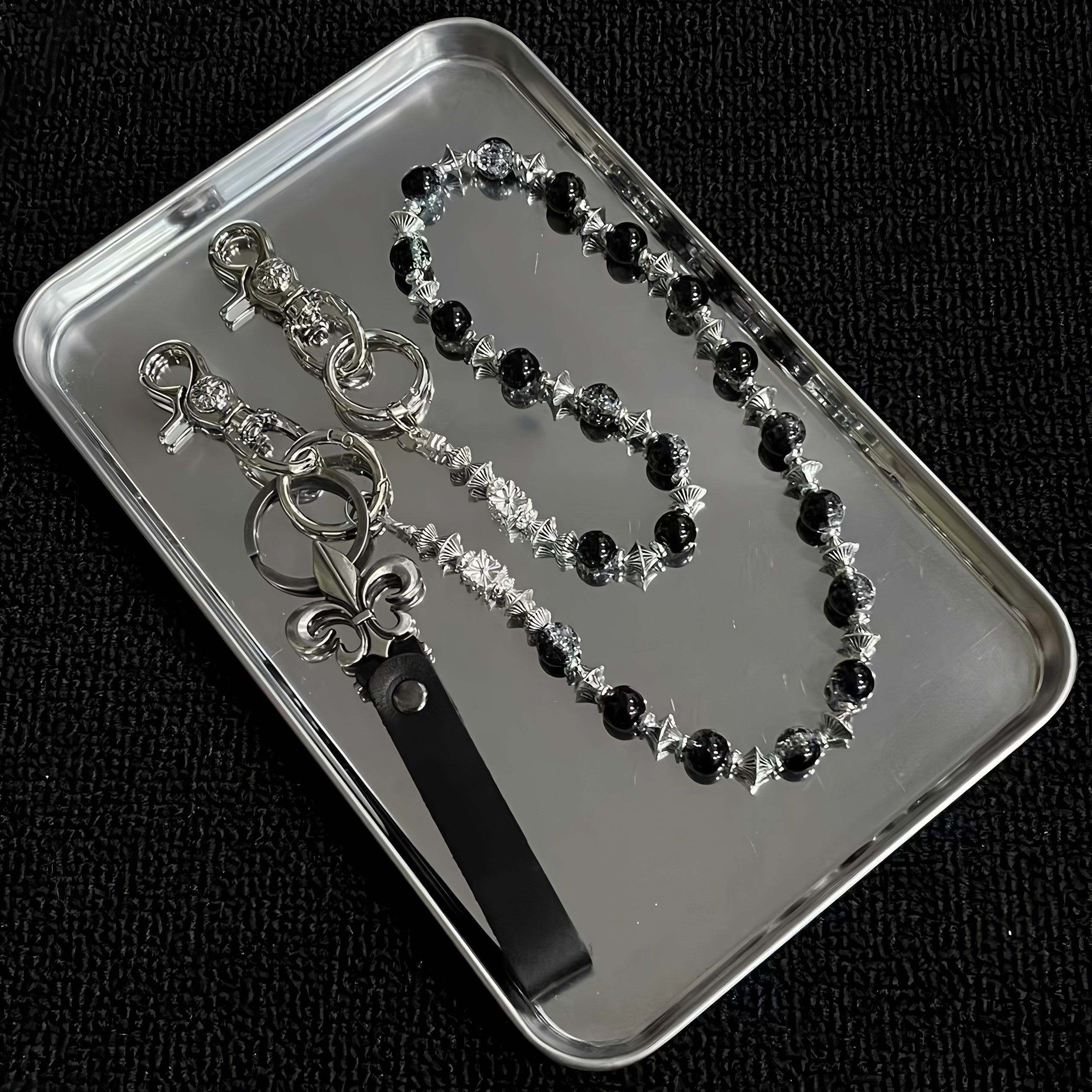 New dark style cross handmade trouser chain