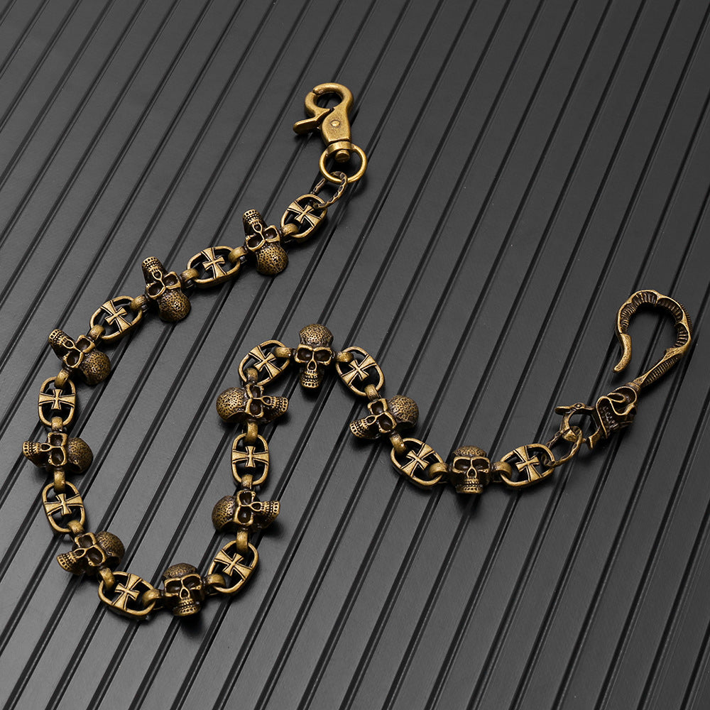 Vintage skull trouser chain Halloween trouser chain