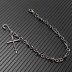 Vintage Gothic Cross Skull Pants Chain