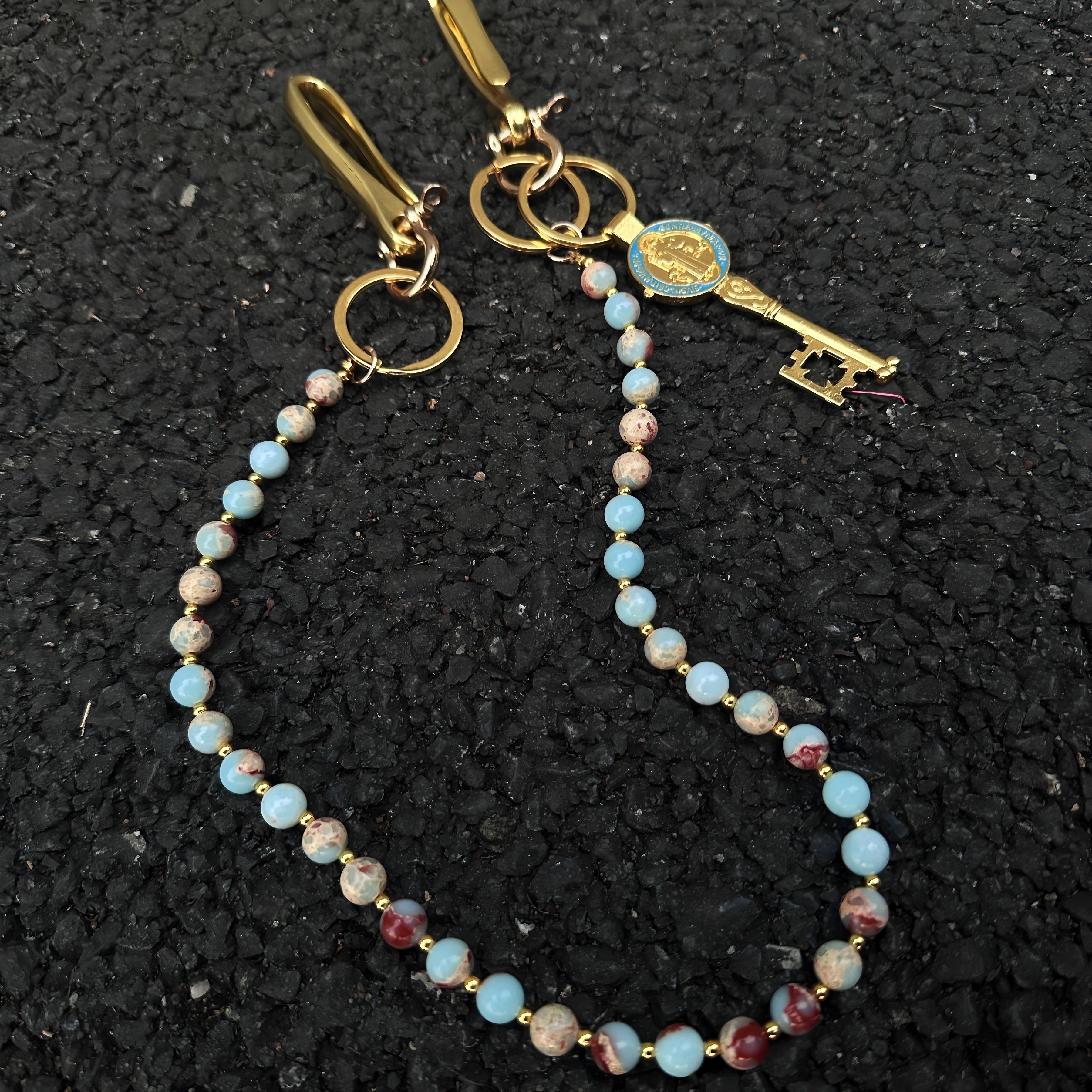 Shoushan Stone Snakeskin Pants Chain