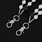 14mm large diamond ball diamond double chain trouser chain