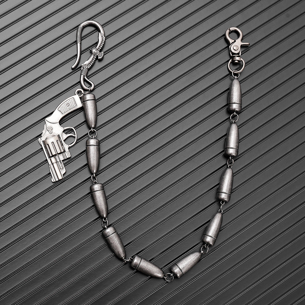 Personalized bullet design trouser chain