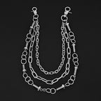 Personalized screw metal trouser chain