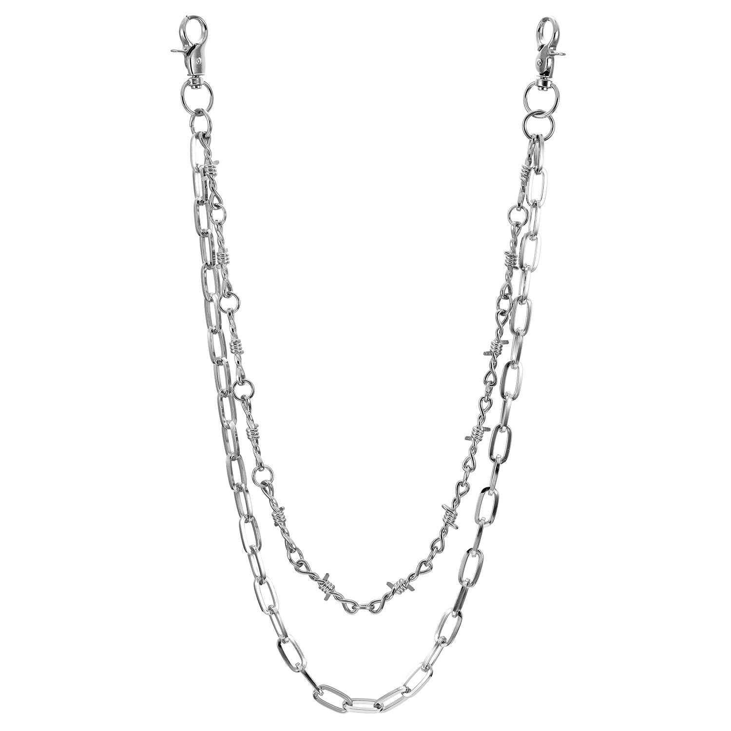Double chain simple trendy jeans chain