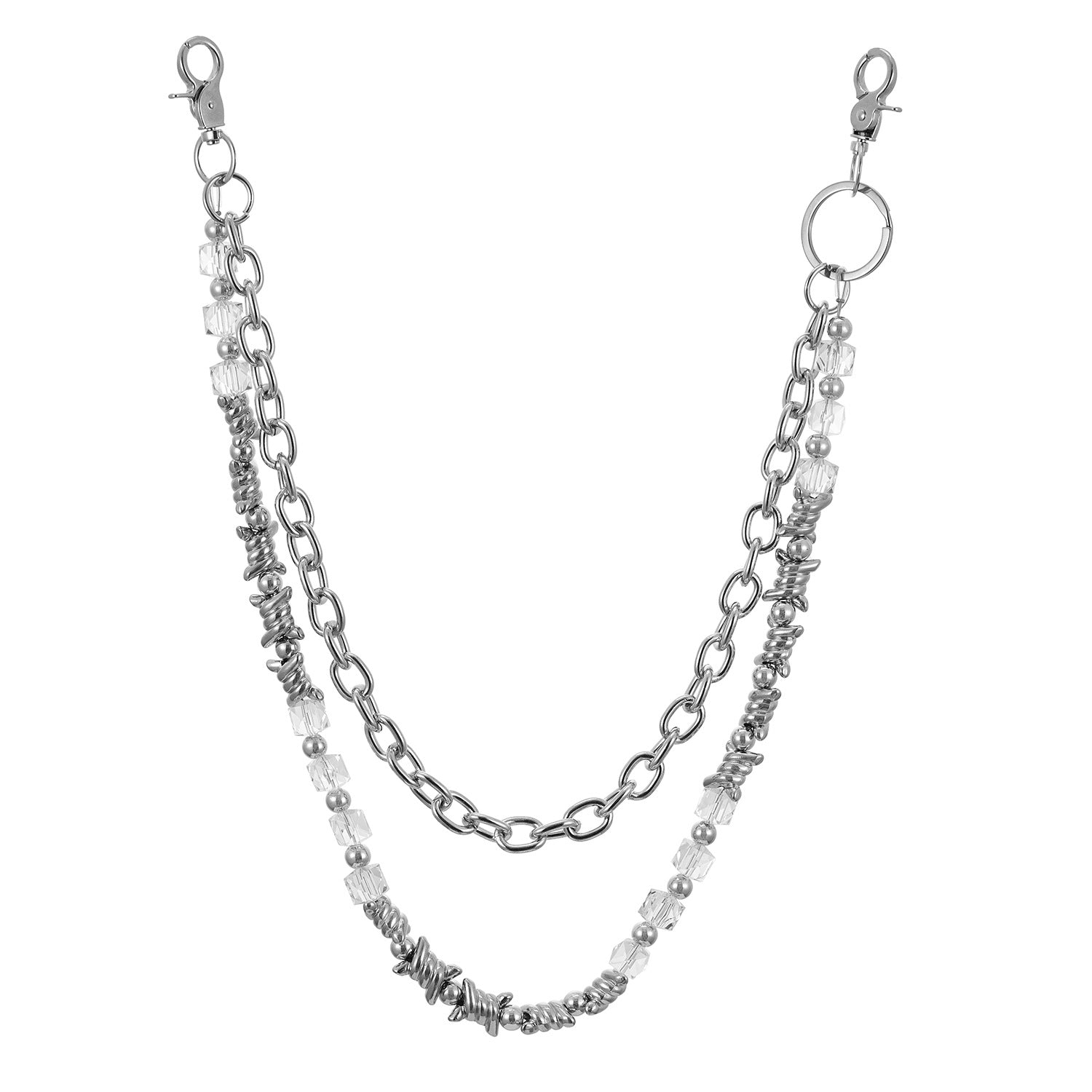 New double chain thorn candy trend hip hop pants chain