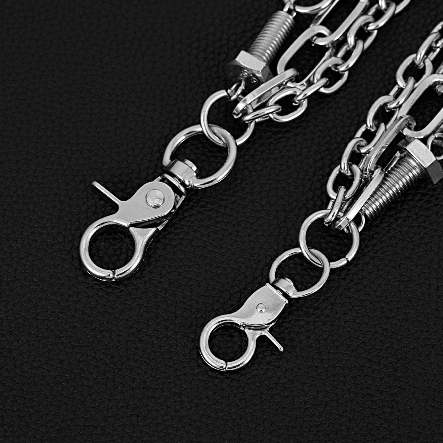 Personalized screw metal trouser chain