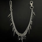 European and American chain mail rivet pants chain