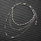 Thin three-chain bone skull pants chain