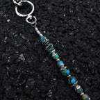 Volcanic stone waist pendant pants chain