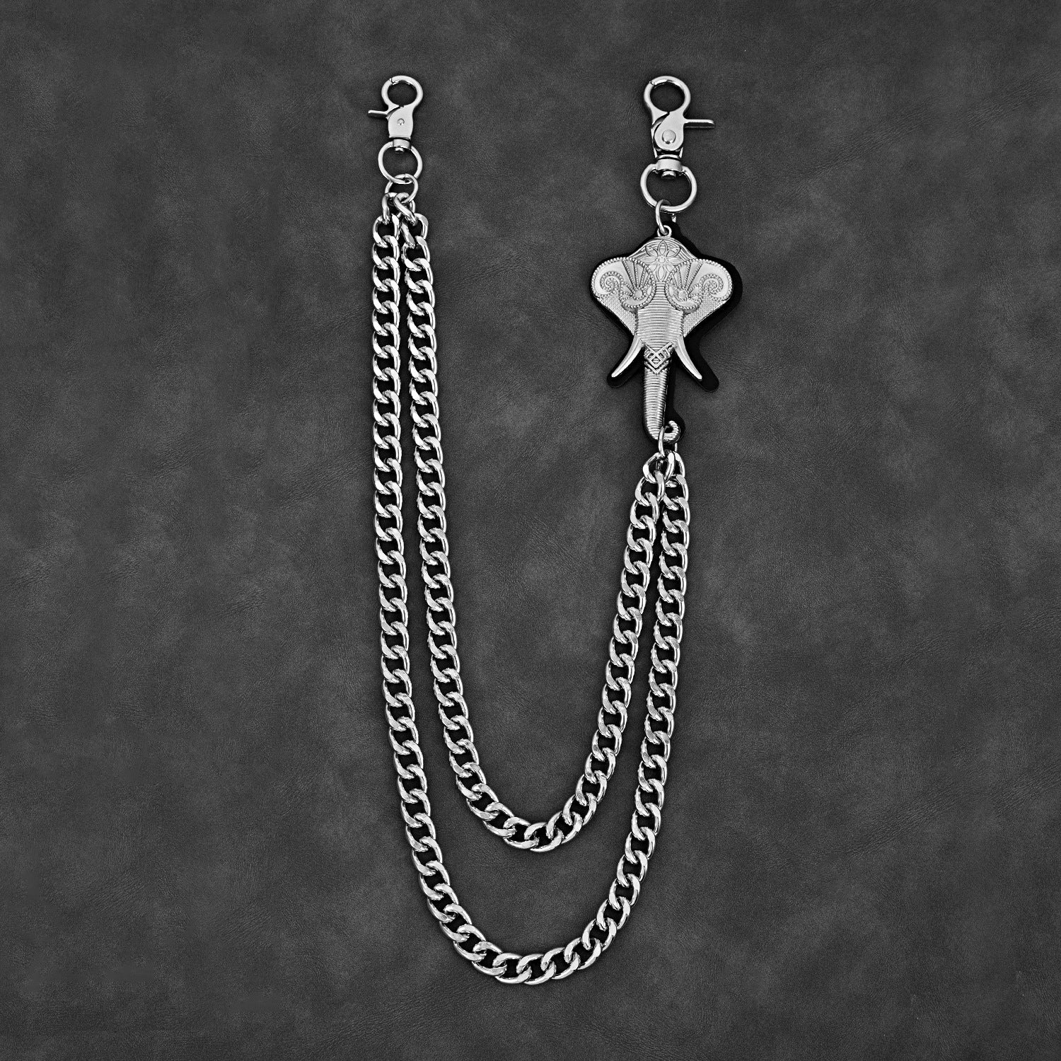 Double chain thick chain elephant pants chain