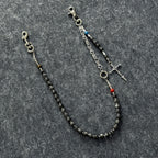 Retro street handmade design multi-element trouser chain