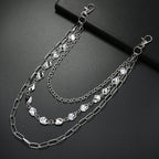 Simple multi-layer metal trouser chain