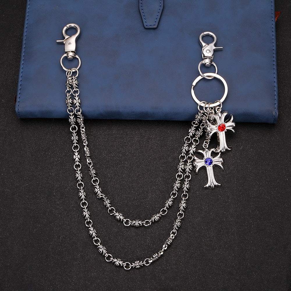 Double cross jeans chain