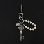 Unique and creative metal volcanic stone trouser chain