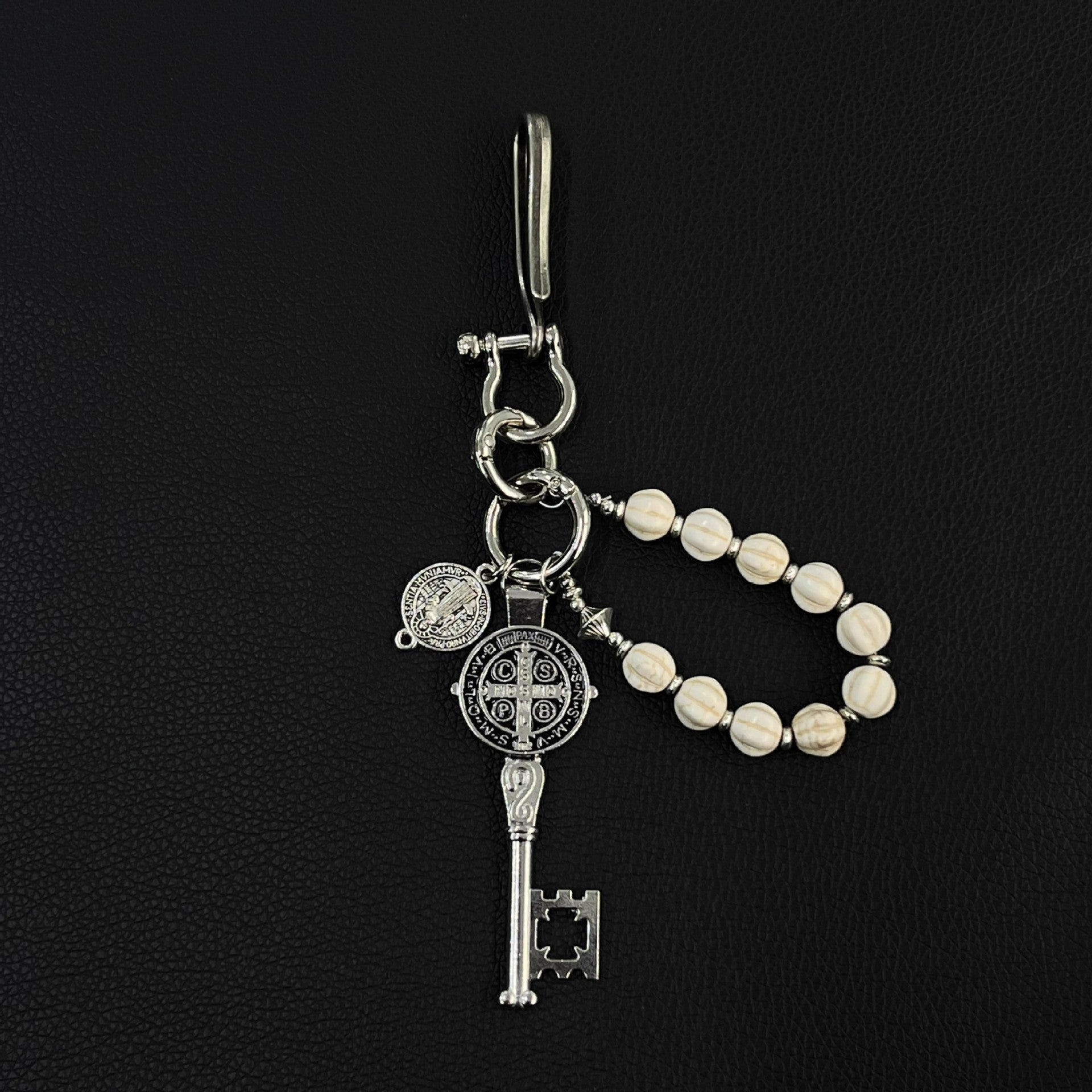 Unique and creative metal volcanic stone trouser chain