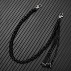 Hand-woven waxed thread jeans chain