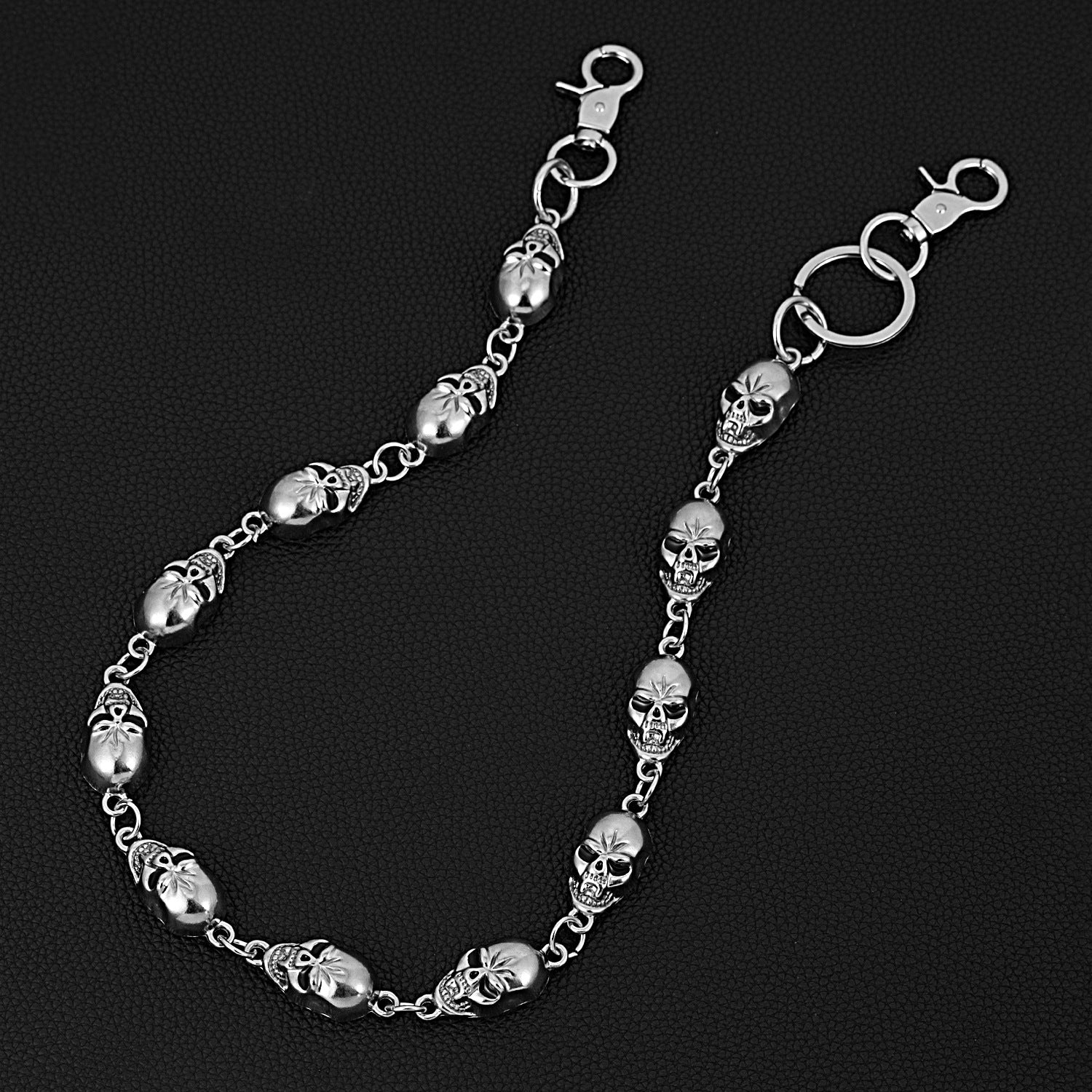 Skull personalized metal trouser chain