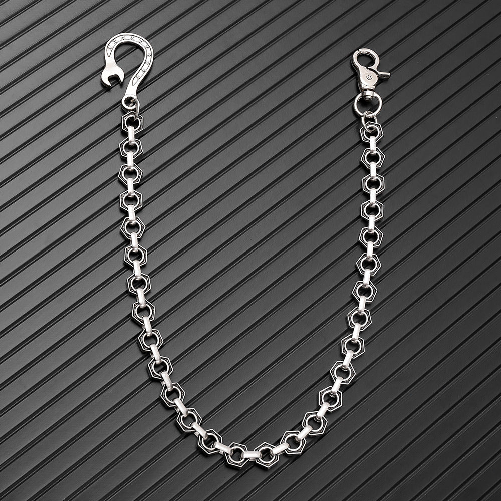Fashion punk hip-hop style metal pants chain