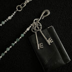 Green Chalcedony Beaded Necklace with Pants Cover