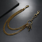 Vintage alloy eagle claw pants chain