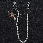 Volcanic Stone Multicolor Cross Pants Chain
