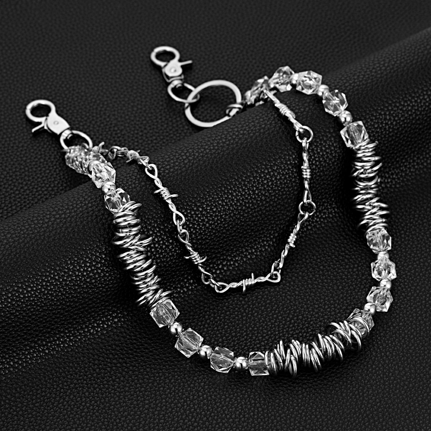 Special-shaped candy thorn double chain pants chain decoration