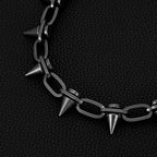 12 rivet spike pants chain