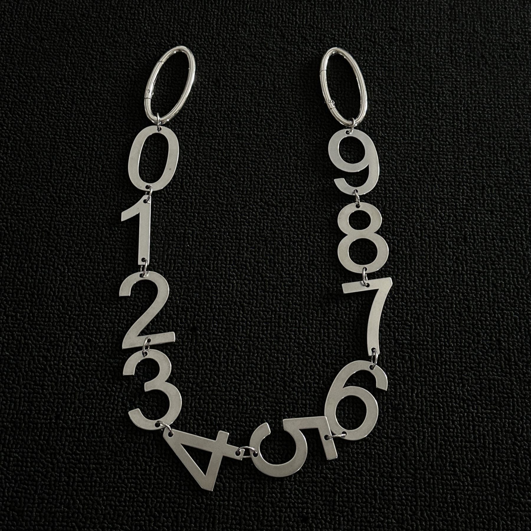 Metal Number Series Pants Chain