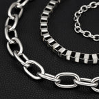 Skull Cross Triple Jeans Chain