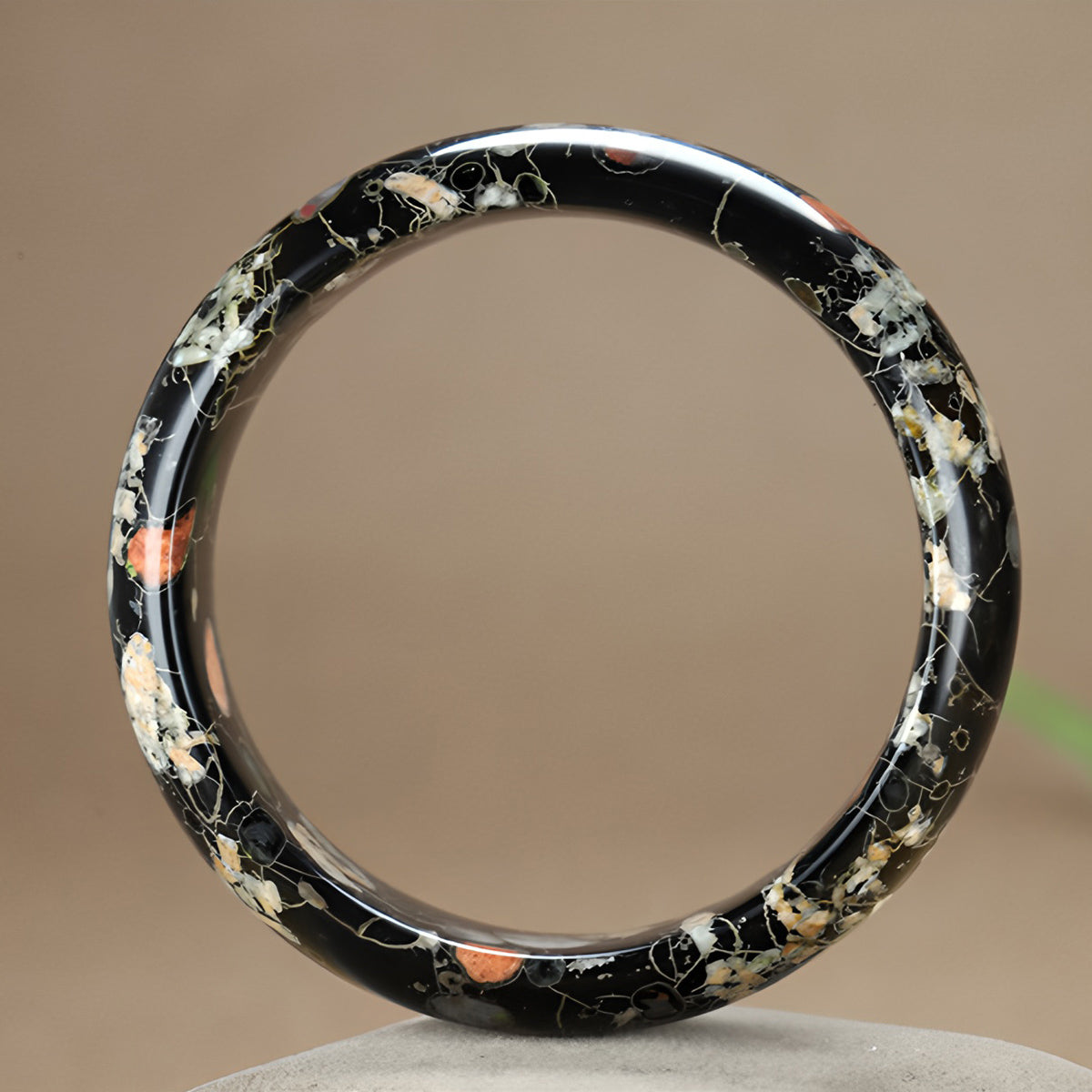 Natural Plum Blossom Jade Bracelet