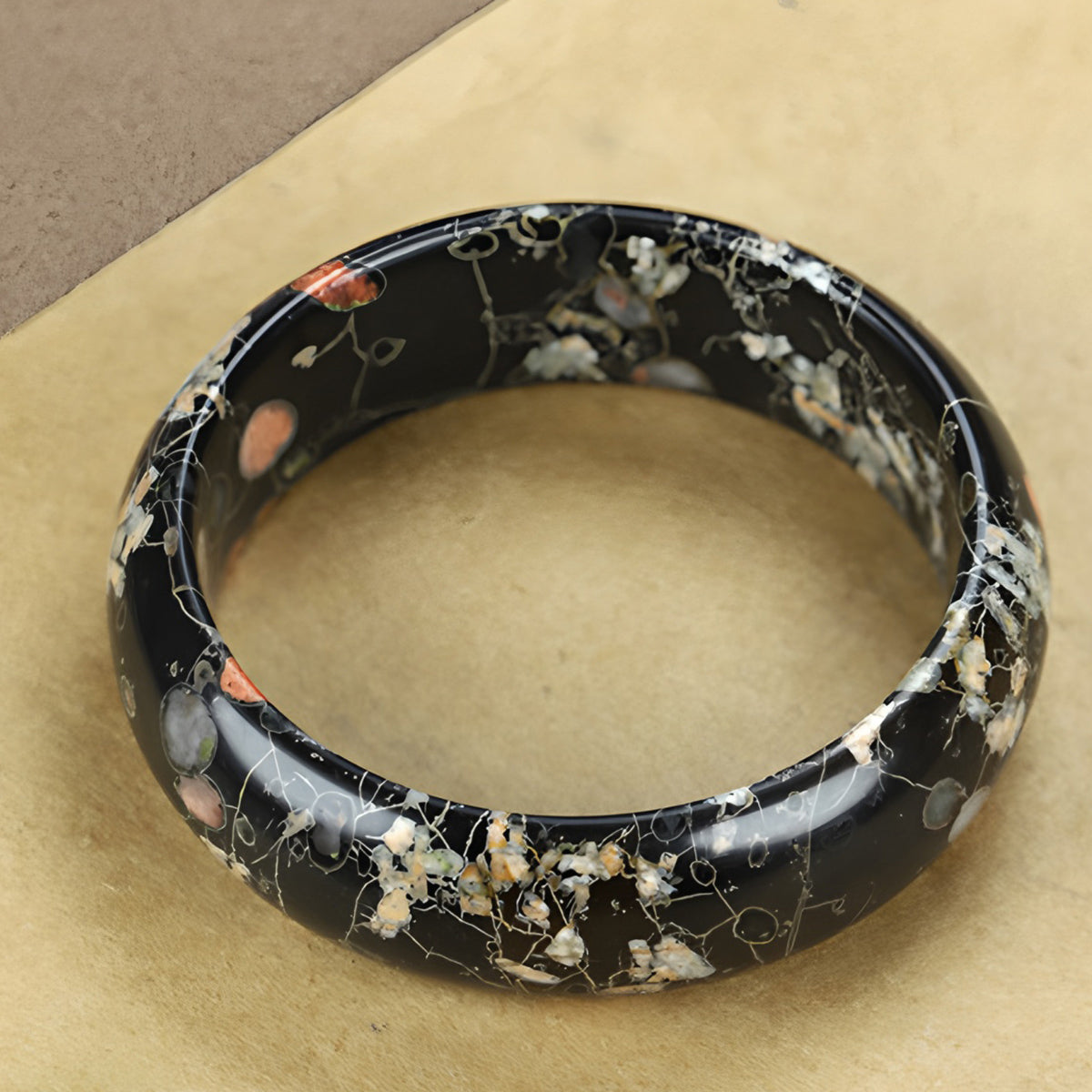 Natural Plum Blossom Jade Bracelet